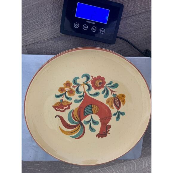 (2) Reveille Rooster Dinner Plates 10 1/4" Taylor Smith & Taylor Vintage Plate - Picture 10 of 12